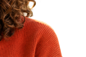 Shoulder edge close-up — AI cutout